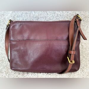 Fossil Burgundy Crossbody Bag
